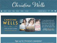 Tablet Screenshot of christine-wells.com